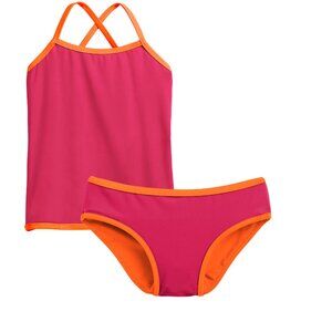 Reversible girls two--piece swim suit (Primary.com)